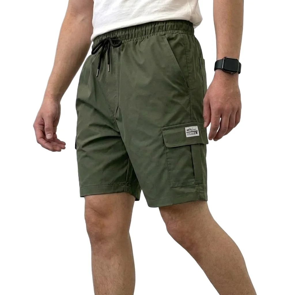 New Loose Cargo Pants Shorts Gym Man Summer Knee Pants Multi-Pocket Short Men's Work Pants Plus Size Cargo Shorts Hiking Trouser view 3