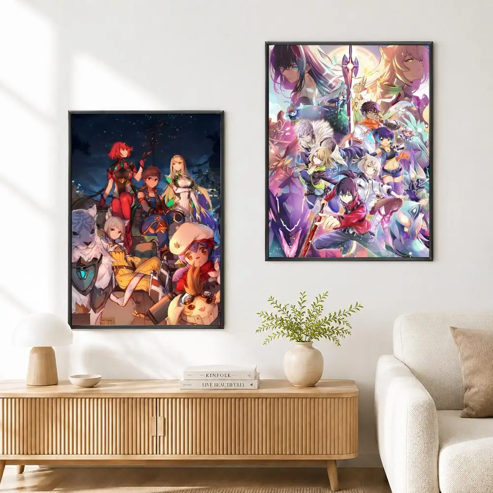 Anime Poster Xenoblade Chronicles Poster High Quality Wall Art for Home Bedroom Living Hallway Perfect Gift