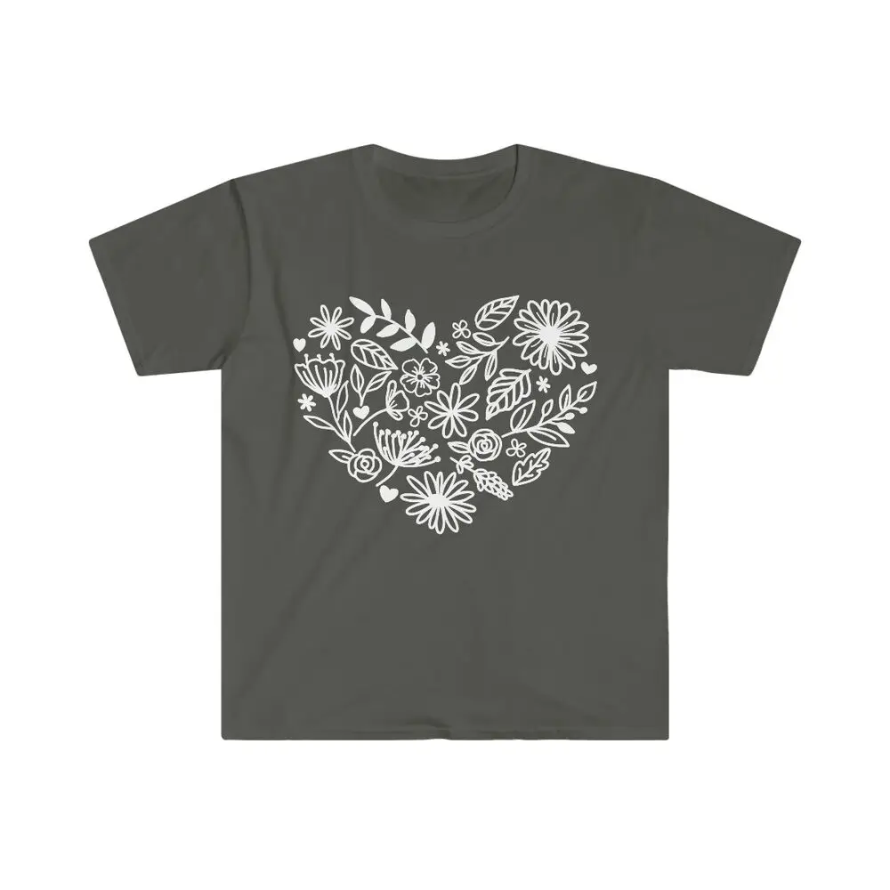 Flower Heart T Shirt Plant Lady Gardening Lovers Tree Fucculent Succulents Tee