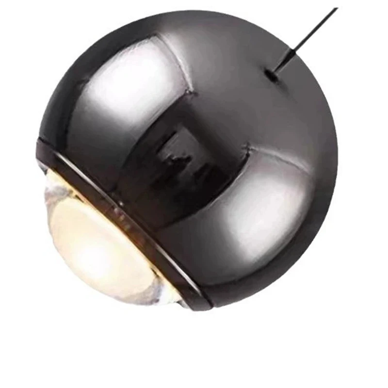 Moderne minimaliste sphère tactile interrupteur pendentif lumières chambre chevet levage réglable petite suspension luminaires