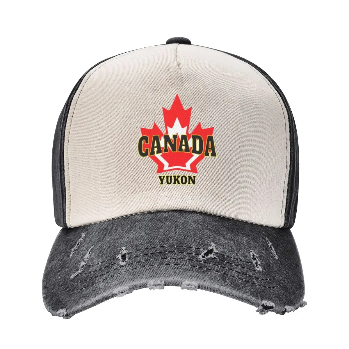 Yukon Canada Maple Leaf by Tjays on a Cool - Baseball Cap Anime Hat Uv Protection Solar Hat For Man Women's