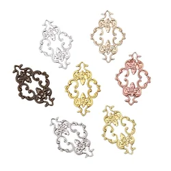 BoYuTe Metal Brass Filigree Flower Plate Findings Handmade Materials Diy Jewelry Accessories