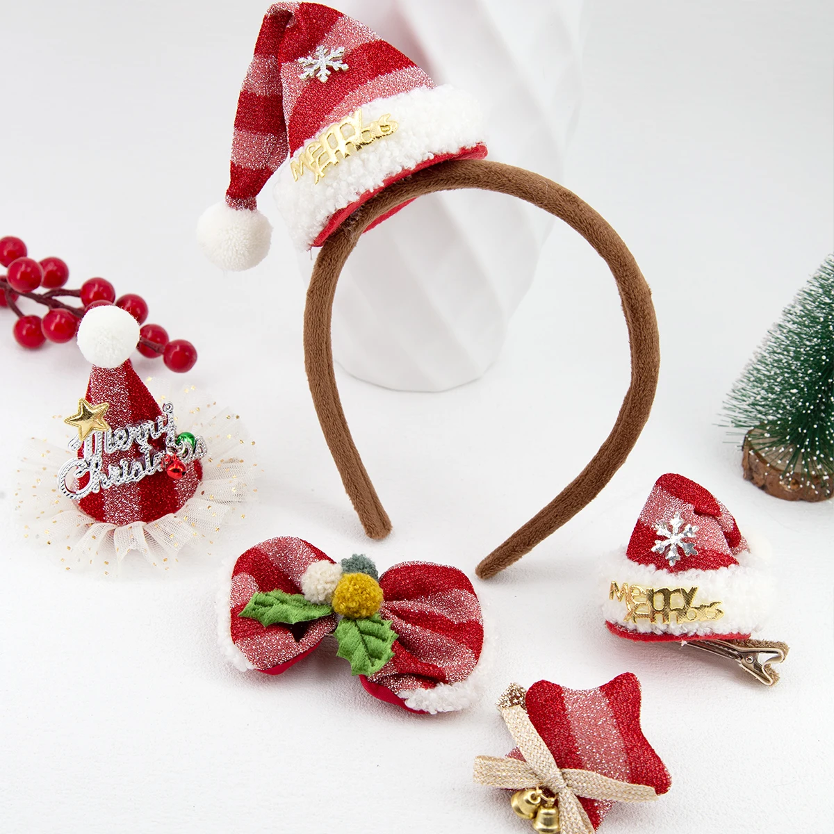 Pailletten Weihnachten Haarnadel Frohe Weihnachten Dekor Stern Weihnachten Hut Stirnband Santa Claus Kinder Geschenke Kinder Geweih Haar Clip