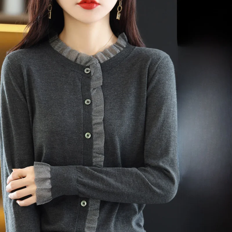 

plus Size Knitted Sweater Trendy T-irt for Women Comfortable Base Layer Top 200 Pou Faionable Commute Sle Long Sv...