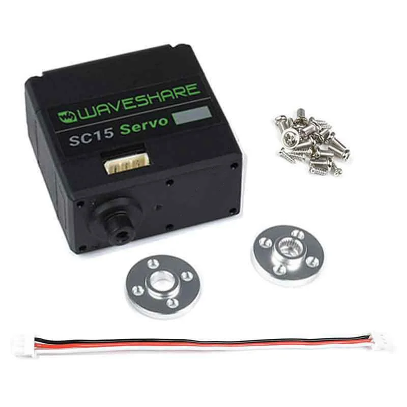 Servo Waveshare SC15 de 17Kg, conmutación de modo Dual, Servo de Bus serie programable de alto par para construir un programa de robot