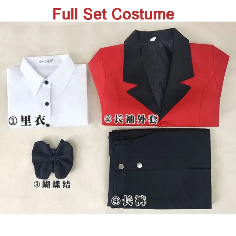 Anime Hazbin Cosplay Hotel CHARLIE Costume Abito Giacca uniforme Vestito Costume di carnevale di Halloween Parrucca Donna Uomo