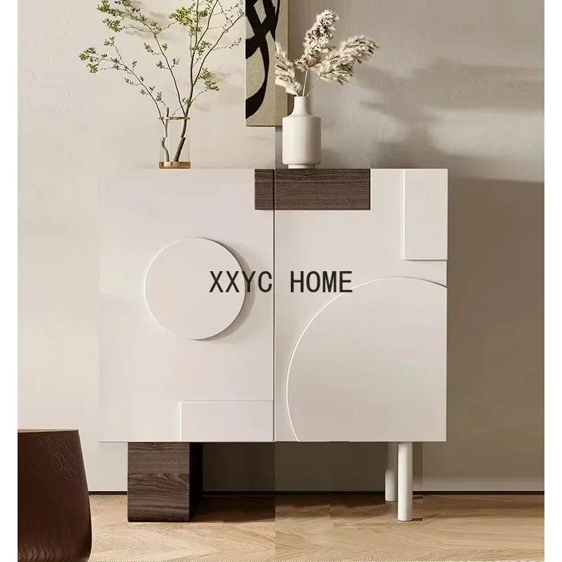 TAO Tao Sideboard Cabinet Living Room Entrance Entrance Cabinet Solid Wood Paint Five Chest Of Six Drawers