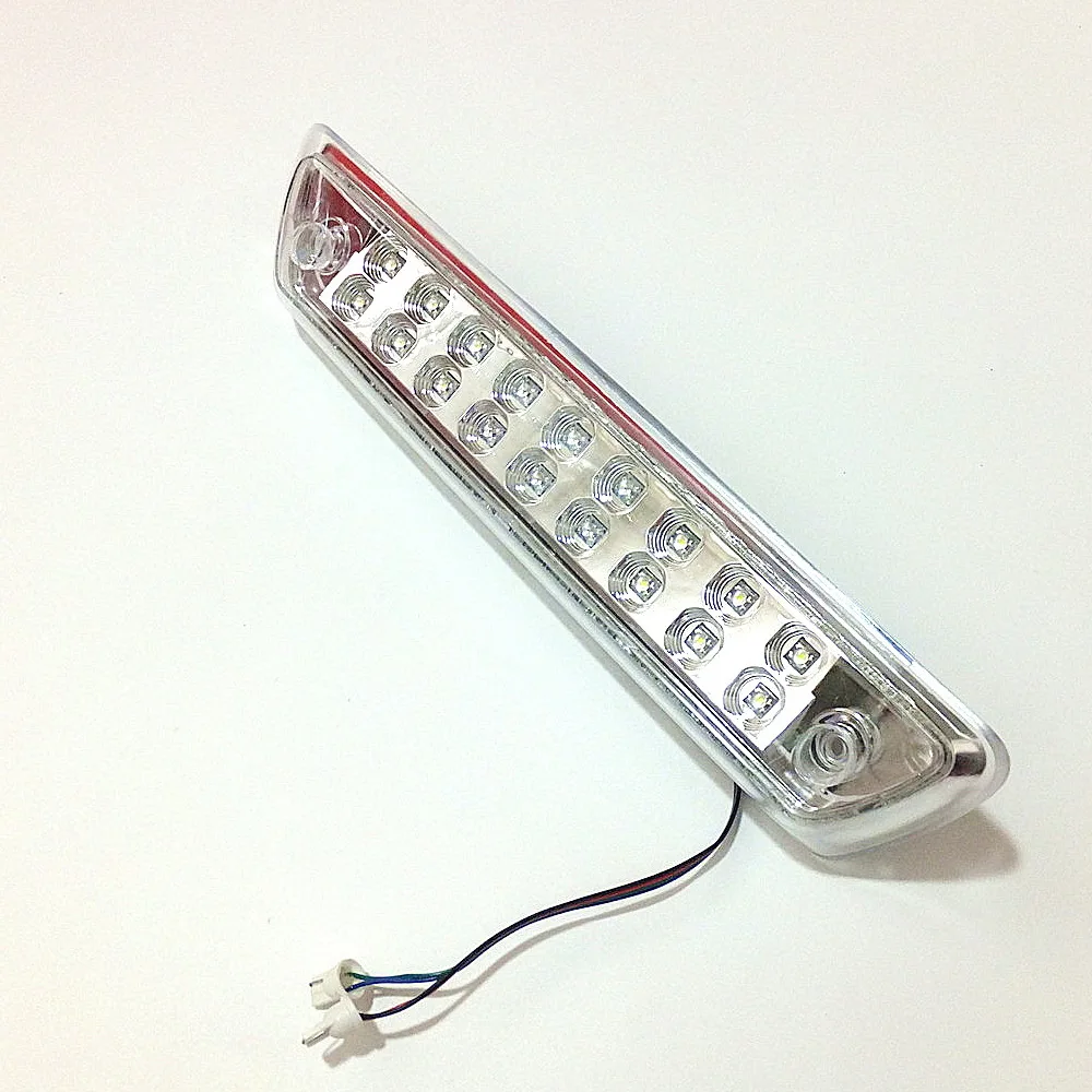 يوليو كينج تسليط الضوء على أضواء الفرامل الإضافية الحمراء المتوافقة مع فورد F-150 F-250 F-350 2009-2014، ضوء النهار الأبيض DRL