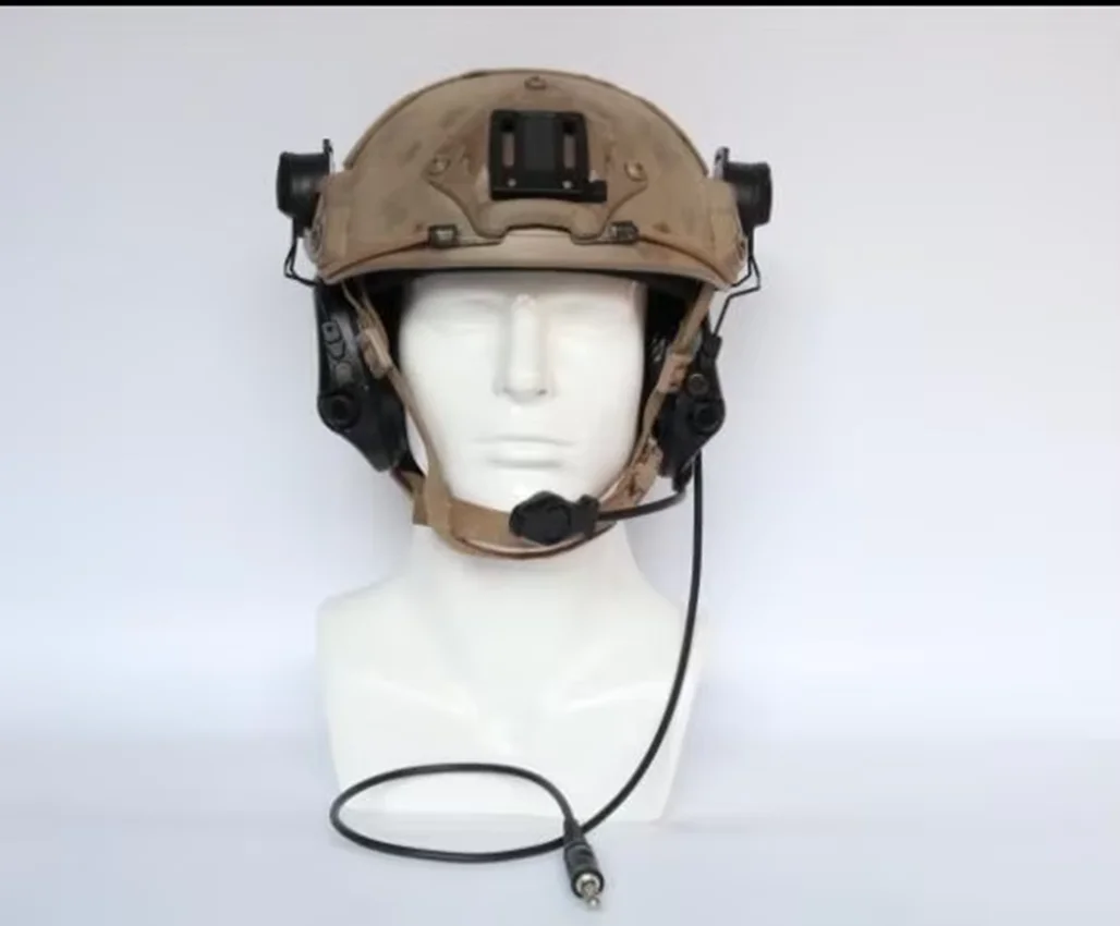 TS TAC-SKY TACTICAL HEADSETS SORDIN Helmet Fast Track Bracket Silicone Over-Ear Version Noise Canceling Pickup Headset