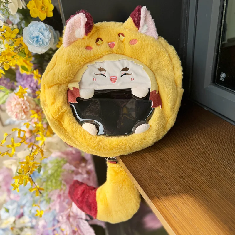 

Demon Slayer Tanjiro Soft Plush Ita Bag Clear View Crossbody Bag For Anime Fans Doll Display