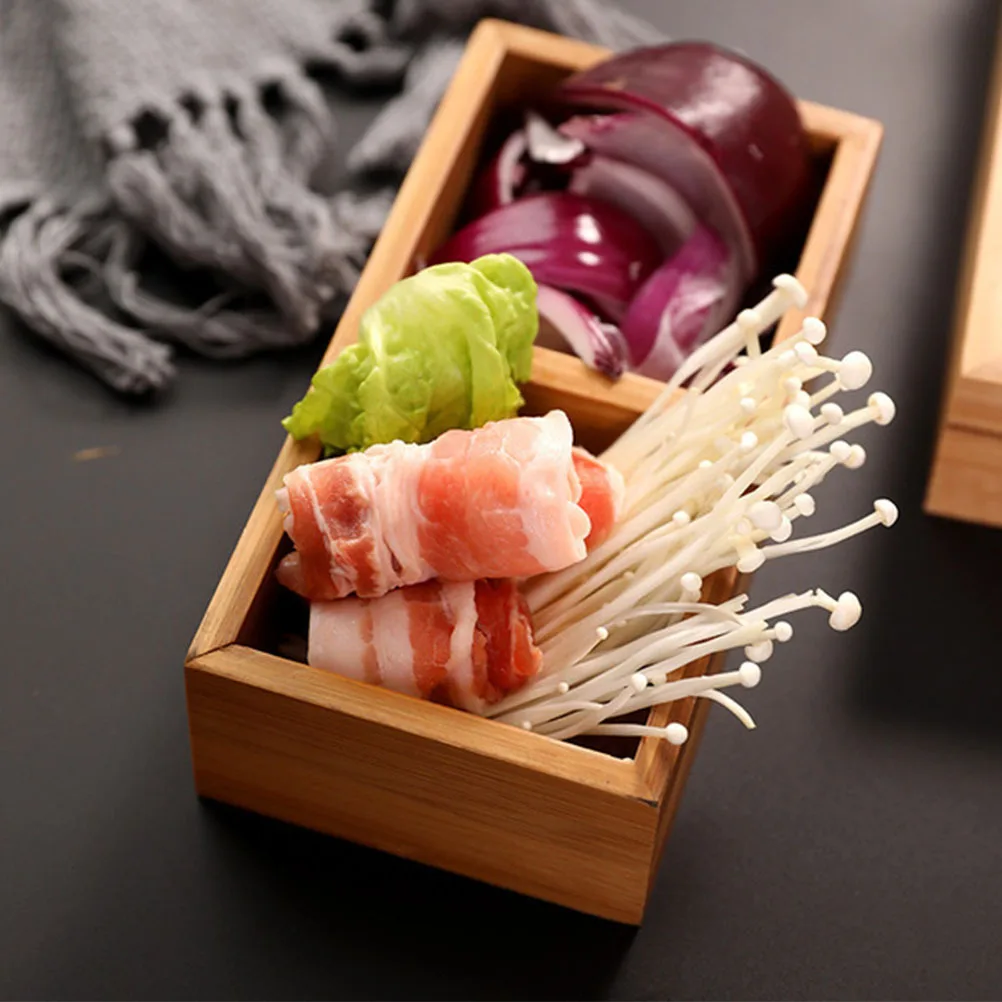 

1Pcs Tray Environmentally Friendly High Quality Kitchen Tableware Storage Container Bamboo Tray