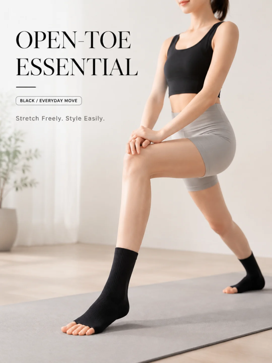 1/2 Pasang Kaus Kaki Yoga Wani - Medias Para Pilates Y Yoga ulasan dan harga
