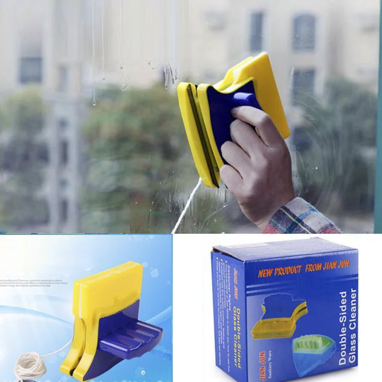 Wipe Glass Blowing Magnetic Glass Rub Brush New Hot  Magnetic Window Cleaner Double Side Glass Wiper Useful Surface Brush