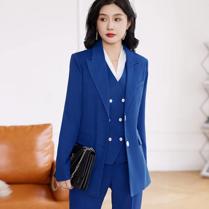 

Formal Women Business Suits Autumn Winter with Pants and Jackets Coat OL Styles Professional Pantsuits Blazers Trousers Set