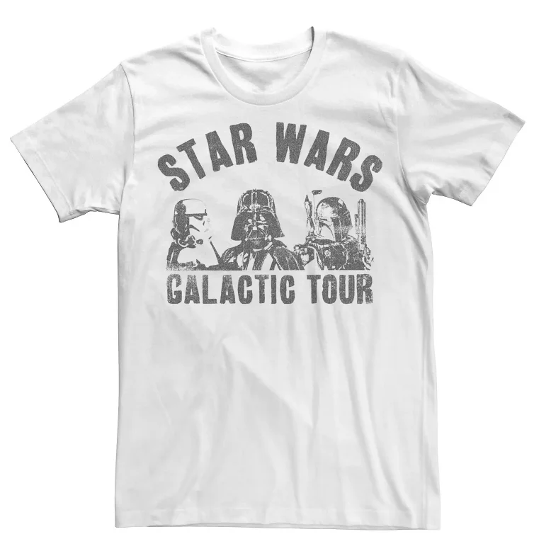 Star Wars Herren-Kurzarm-T-Shirt, Science-Fiction-Retro-Streetwear, Clone Wars, Death Star, Millennium Falcon, tägliches Fan-Geschenk