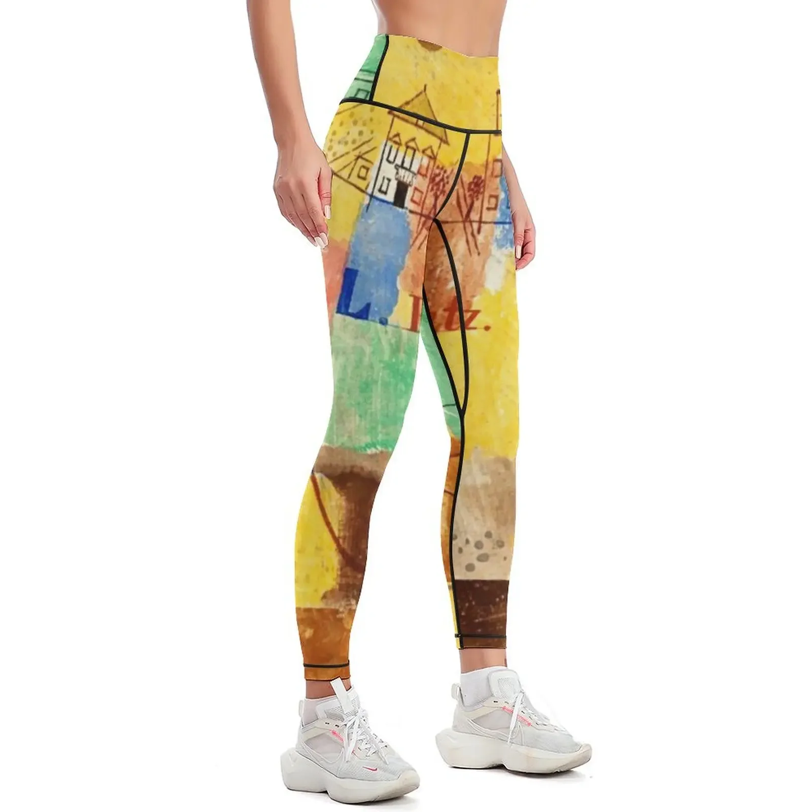 Paul Klee - 1923 Aquarell | Klee-inspired Gifts w/Signature Leggings sportswear for gym sports shirts gym Womens Leggings