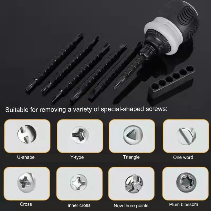 Ratchet Screwdriver Set Disassemble Rotating Ratchet Screwdriver for Furniture Dropshipping