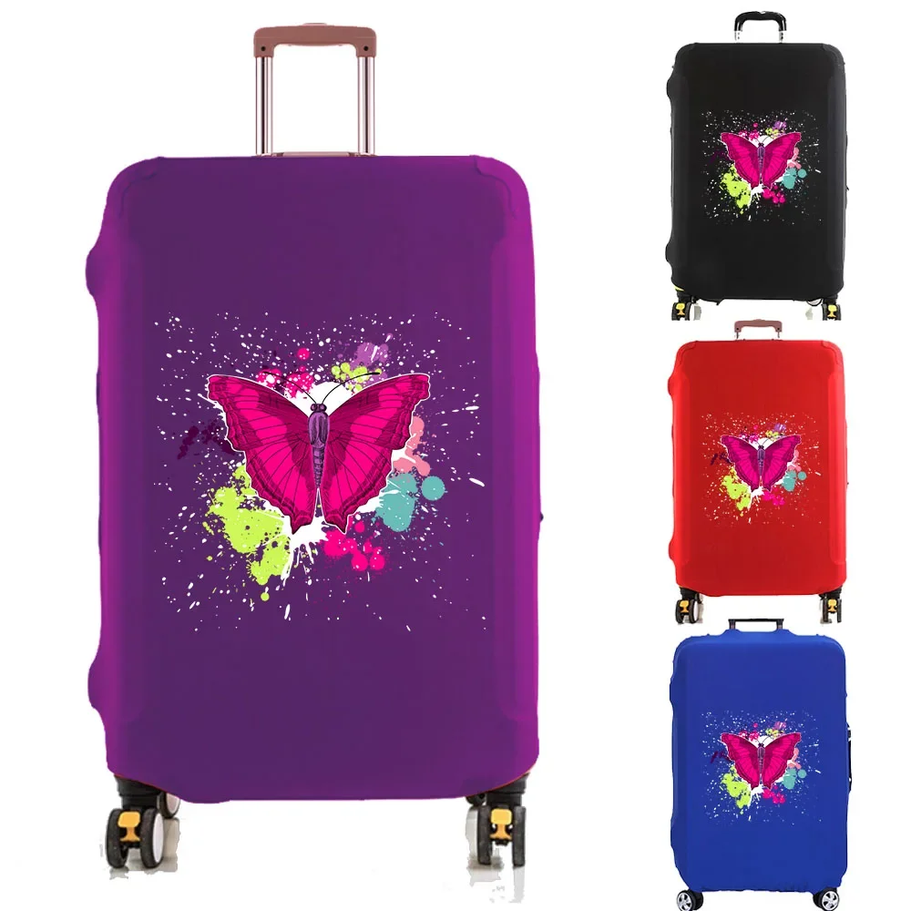 

Luggage Cover Suitcase Protector Thicken Elasticity Dust Covered In 18-32 Inch Trolley Case Anti-Scratch Paint Butterfly Pattern