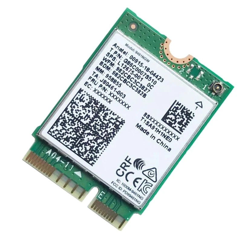 For  9461NGW Wifi Card+Baffle Kit PCB AC 9461 802.11AC M2 Key E CNVI Bluetooth 5.0