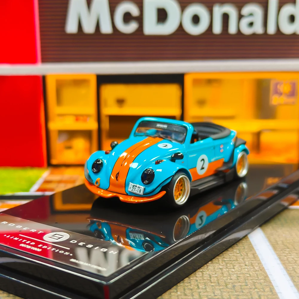 

Модель Inspire 1/64 Robert design RWB Beetle Литая под давлением модель автомобиля