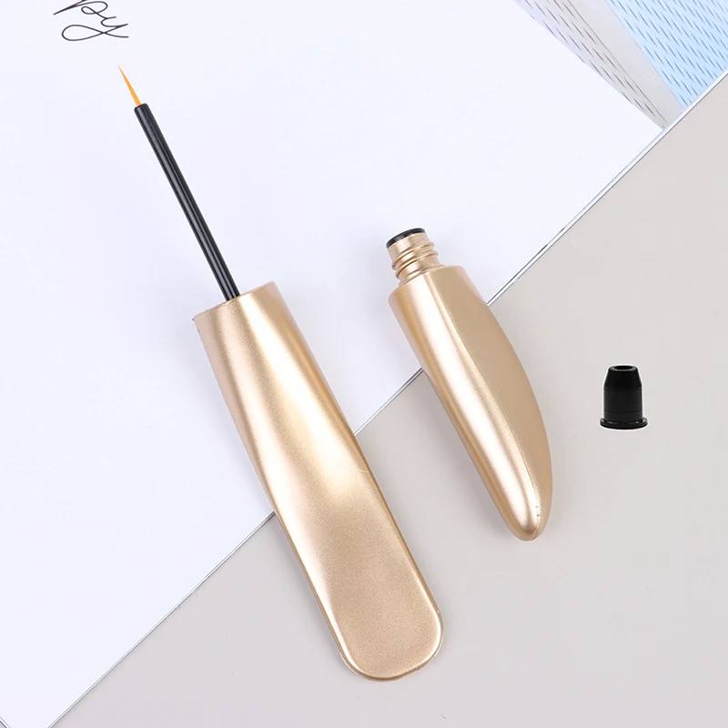 

1pcs 5ml Golden Eyelash Conditioner Bottle Liquid Eyeliner Empty Tube Refillable Beauty Cosmetics Container Lip Gloss Packaging