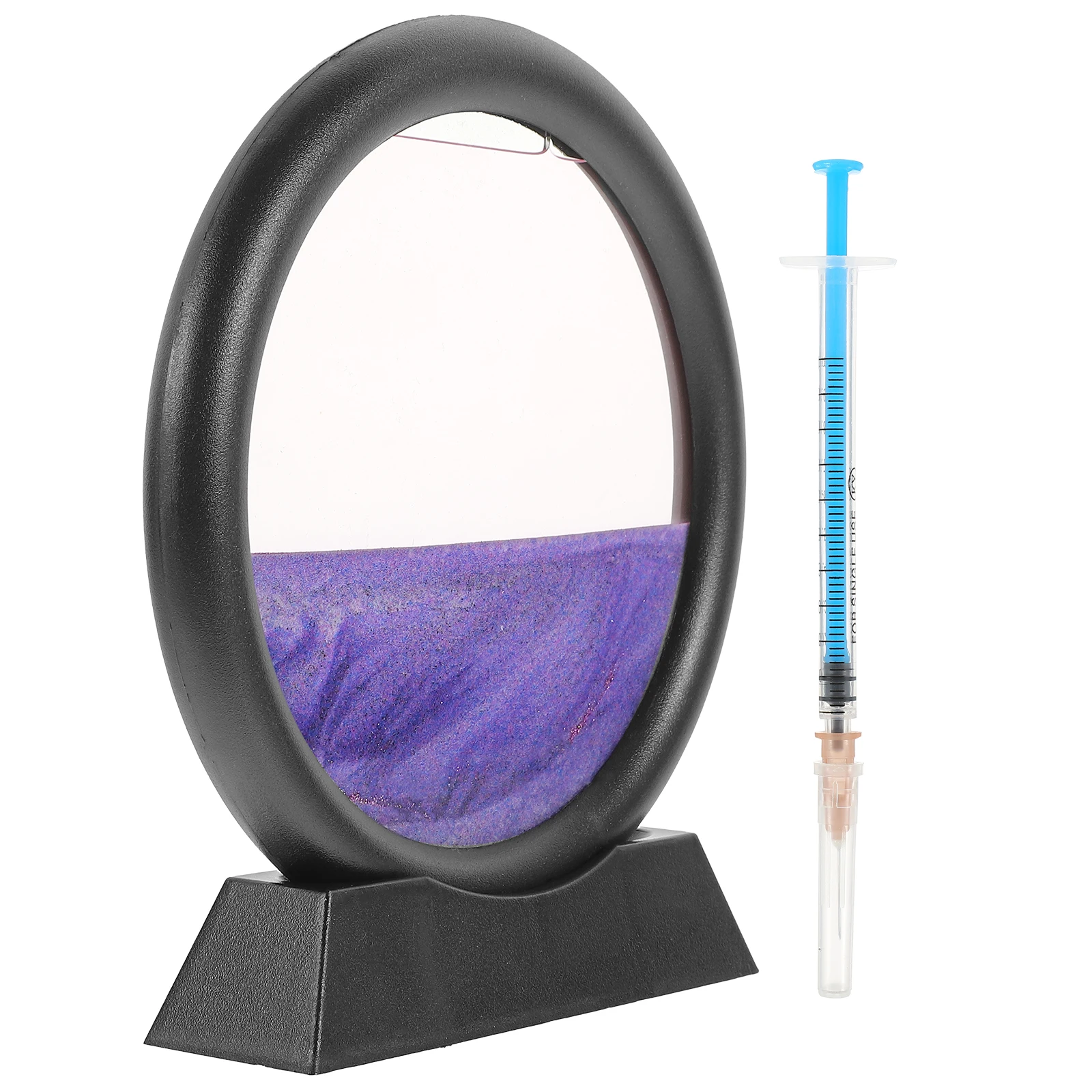 

Quicksand Painting Hourglass Ornaments Flowing Oranment Desktop Abs Dynamic Decor Moving Picture Office