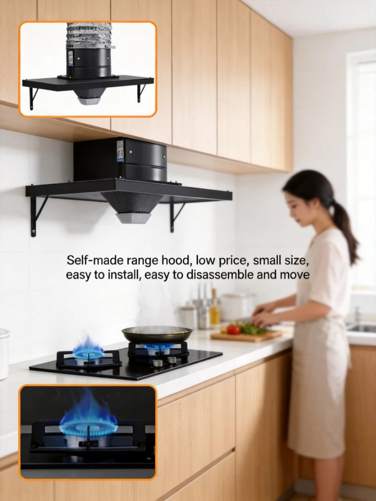 

Powerful High Suction Range Hood, Household Kitchen Smoke Exhaust Ventilation Fan