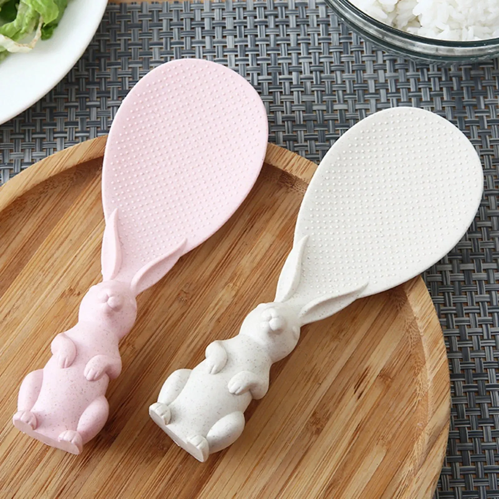 1PC Cute Little Rabbit Household High Temperature Resistant Scoop