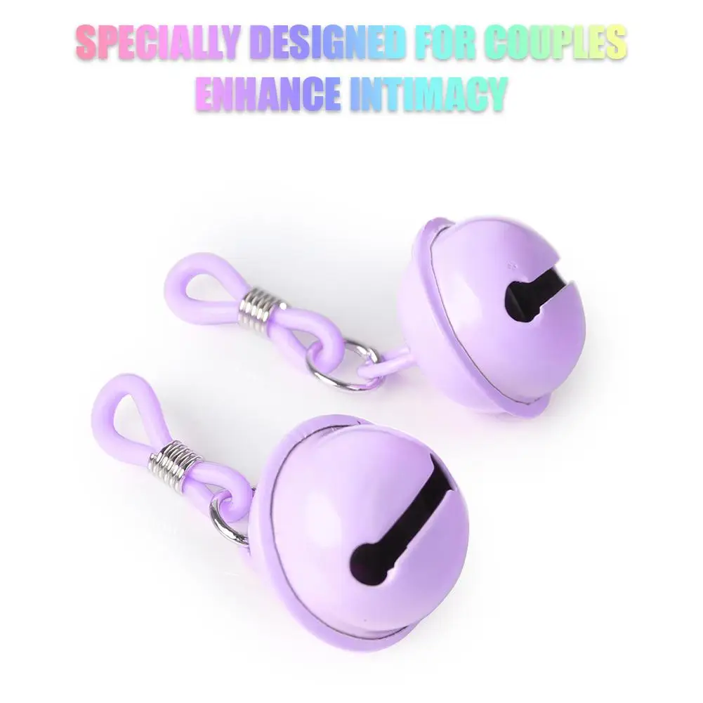 1Pair Women Silicone Nipple Clamps SM Toy Adult Sex Stimulation Bell Bell Small Chest Clitoris Clips Breast Stimulator Sex R7J8