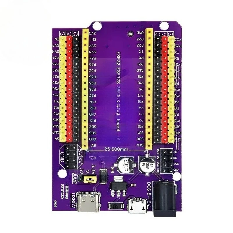 For ESP32S 38Pin Purple Expansion Board NodeMCU-32S IoT Development Lua WiFi Serial For Maker DIY