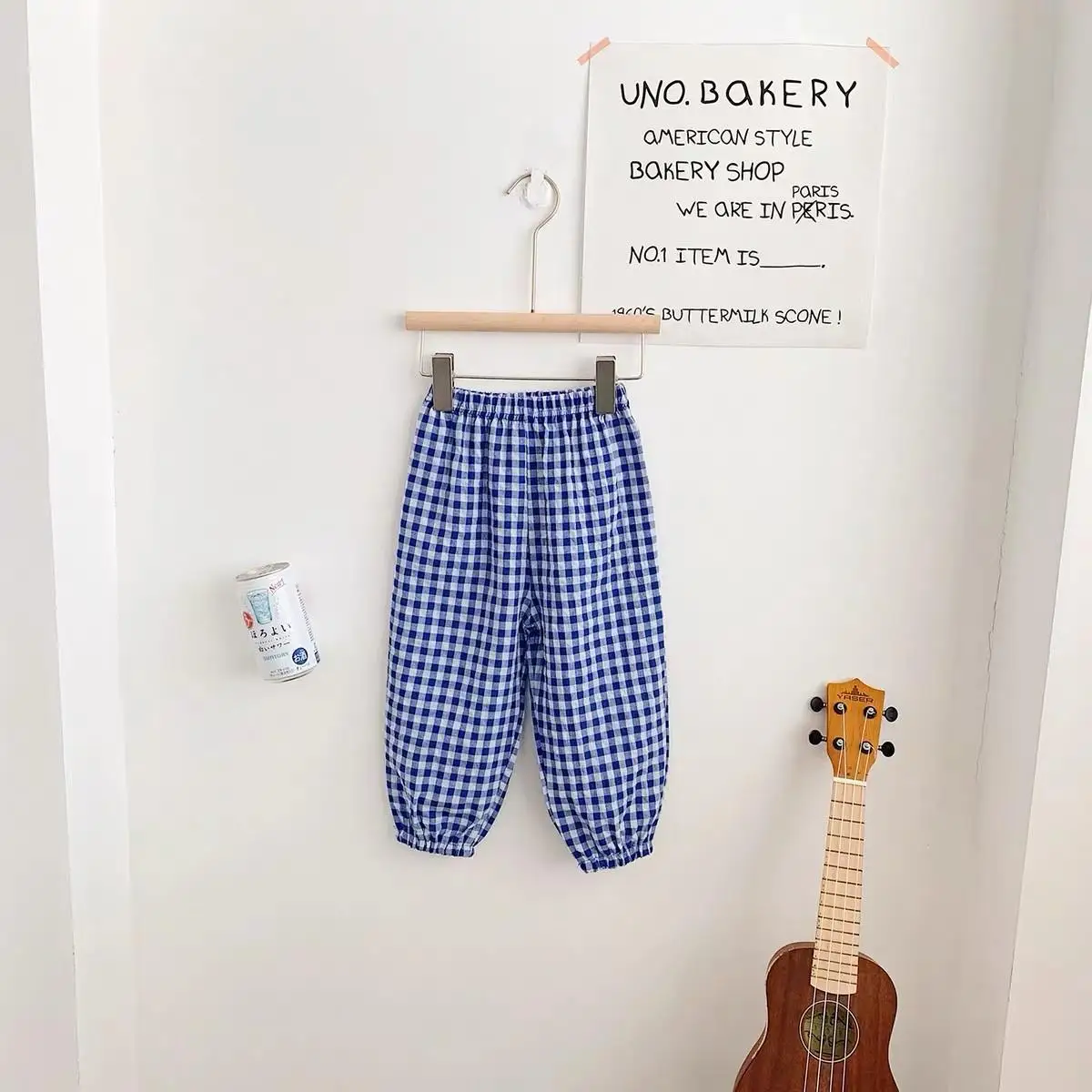 73-120 Cm Geruite Broek Zomer Meisjes Nieuwe Stijl Harlan Broek Kinderen Mode Veelzijdige Broek Dunne Katoenen Muggenbestendige broek