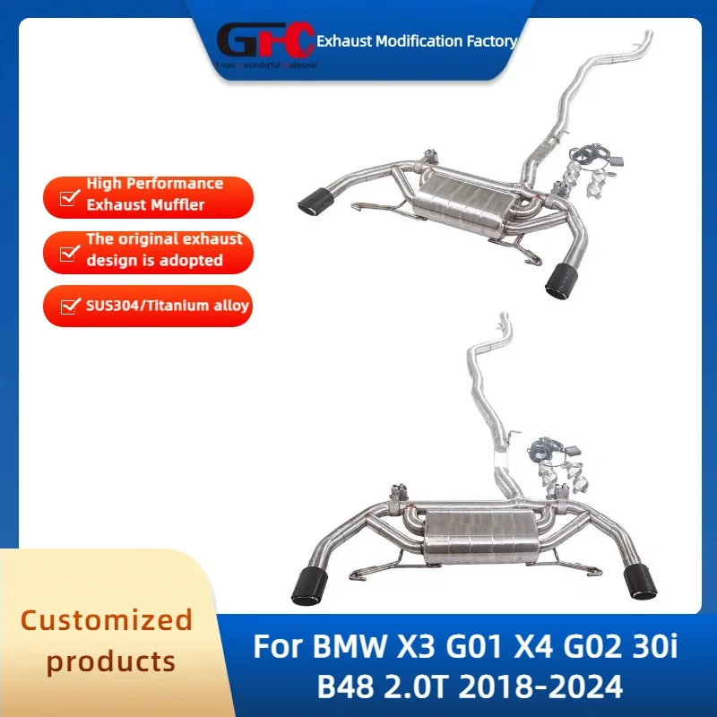 

GFC Catback Valvetronic Exhaust Pipe for BMW X3 G01 X4 G02 30i B48 2.0T 2018-2024 High-Performance Valve Exhaust Muffler System