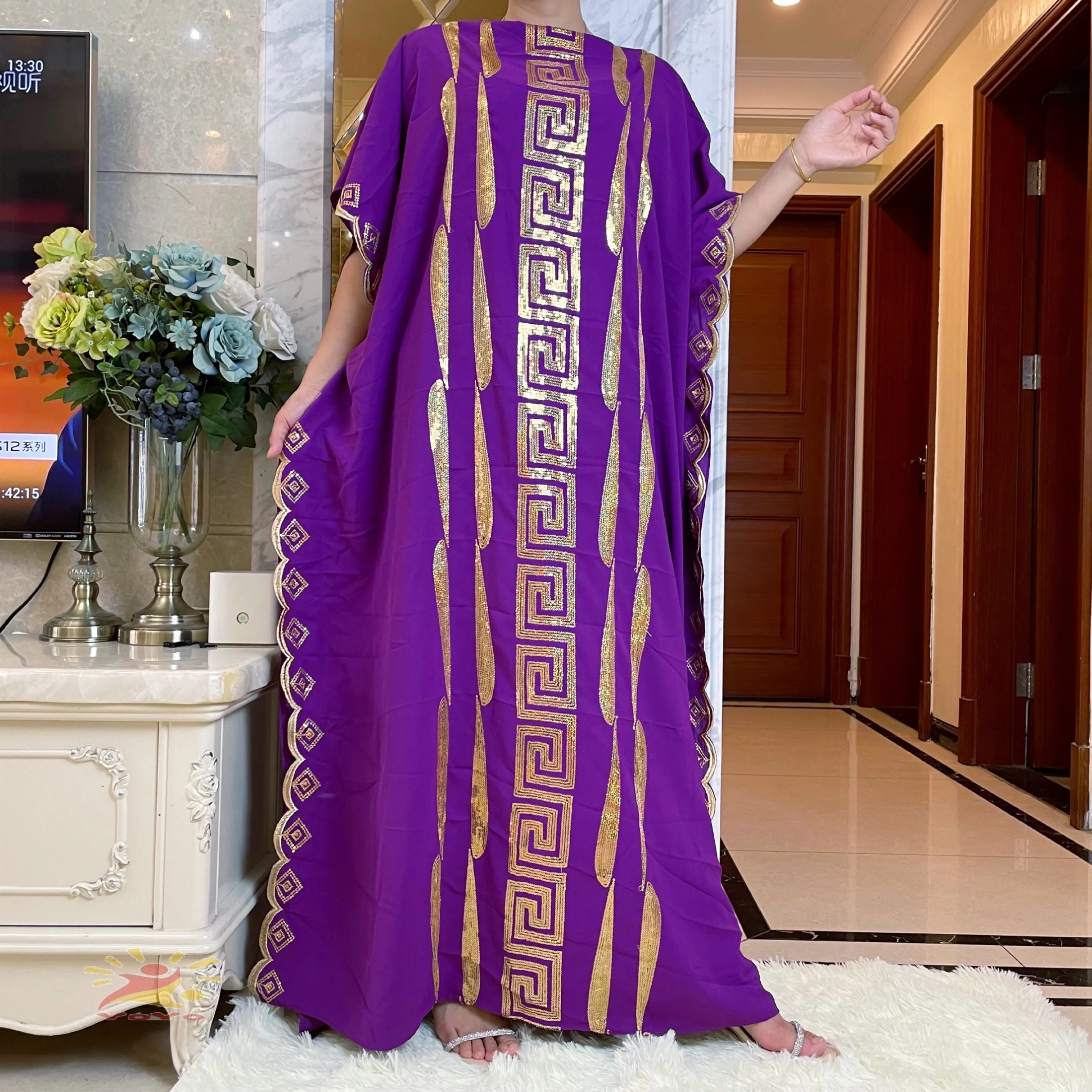 Ramadan Dubai Abaya Fashion Hijab Sequined Dress Muslim For Women Modest Robe Caftan Turkey Kaftan Arabic Islamic Clothing