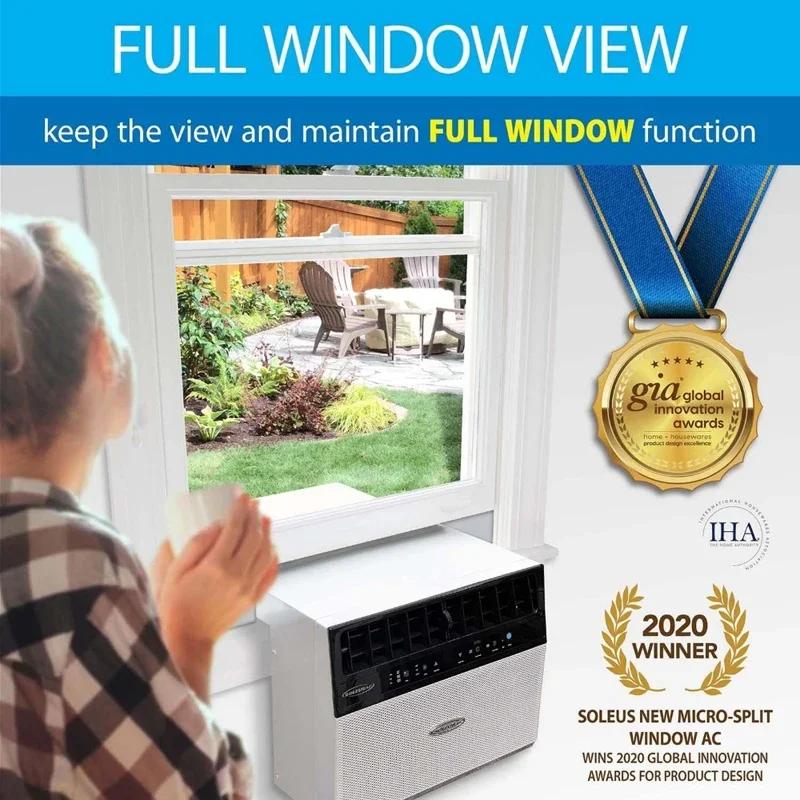 8000 BTU WiFi  Air Conditioner Safety Whisper Quiet Over the Sill Air Conditioner