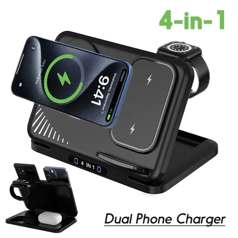 4-in-1-デュアルフォンワイヤレス充電スタンド-iphone-17-16-15-14-13-pro-max-airpods-pro-apple-watch-11~2対応-磁気急速充電