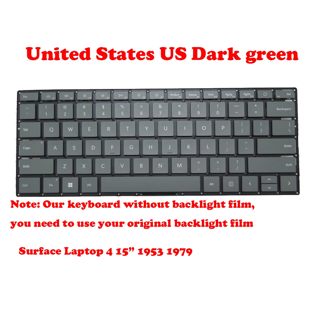 Laptop Keyboard For Microsoft Surface Laptop 4 15