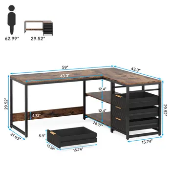10 best sales L-förmiger Schreibtisch - №1
