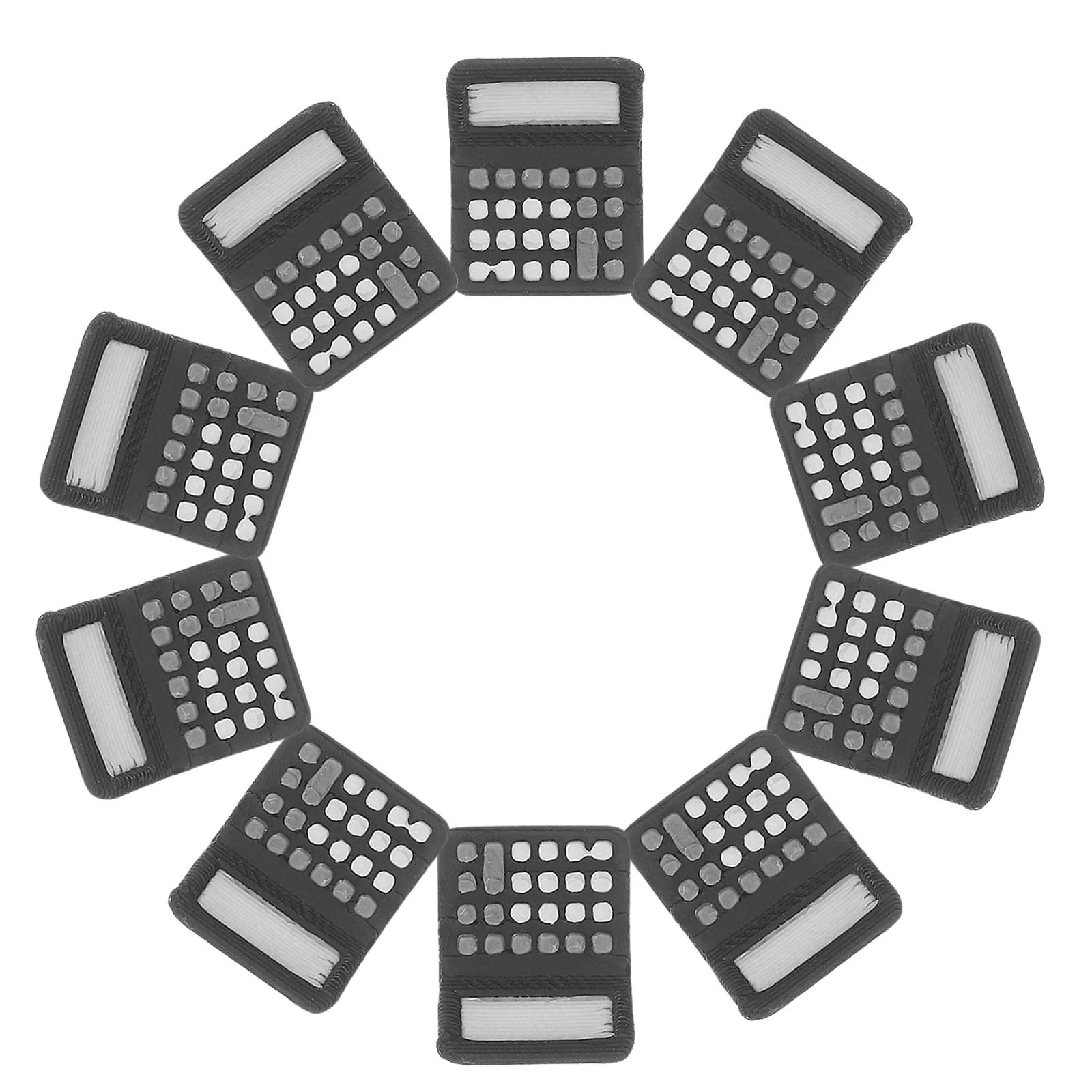10 pçs calculadora em miniatura mini pequena calculadora eletrônica para casa de bonecas acessórios escolares micro paisagem decoração sala de aula