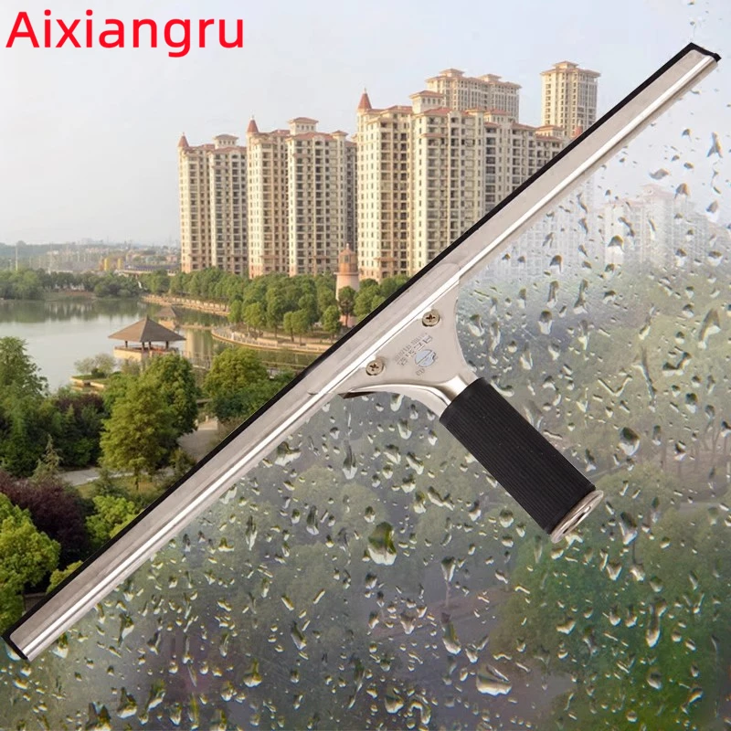 Auxiangru Glass Cleaning Squeegee,25 35 45cm Window Cleaning Tool,Rubber Blade for Bathroom Window Wiper Car Glass Cleaning