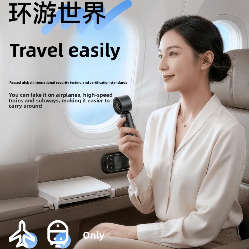 New Handheld Fan Ultra-Quiet Usb Rechargeable Mini Long Battery Life Personal Silent Dorm Room Portable Bed Summer Compact