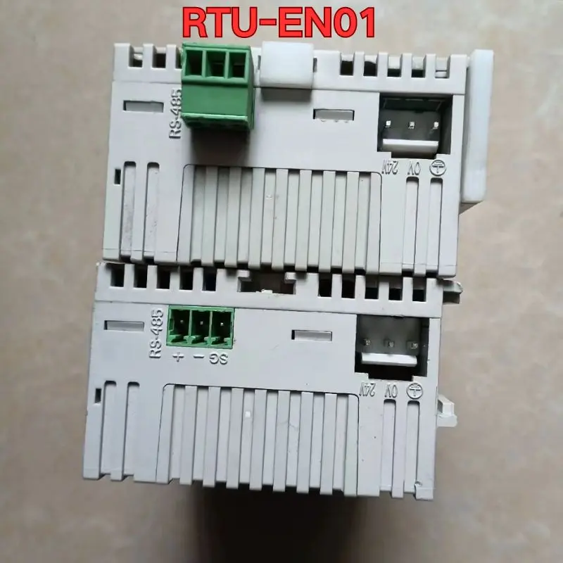 Módulo PLC de segunda mão, teste de função é normal, RTU-EN01