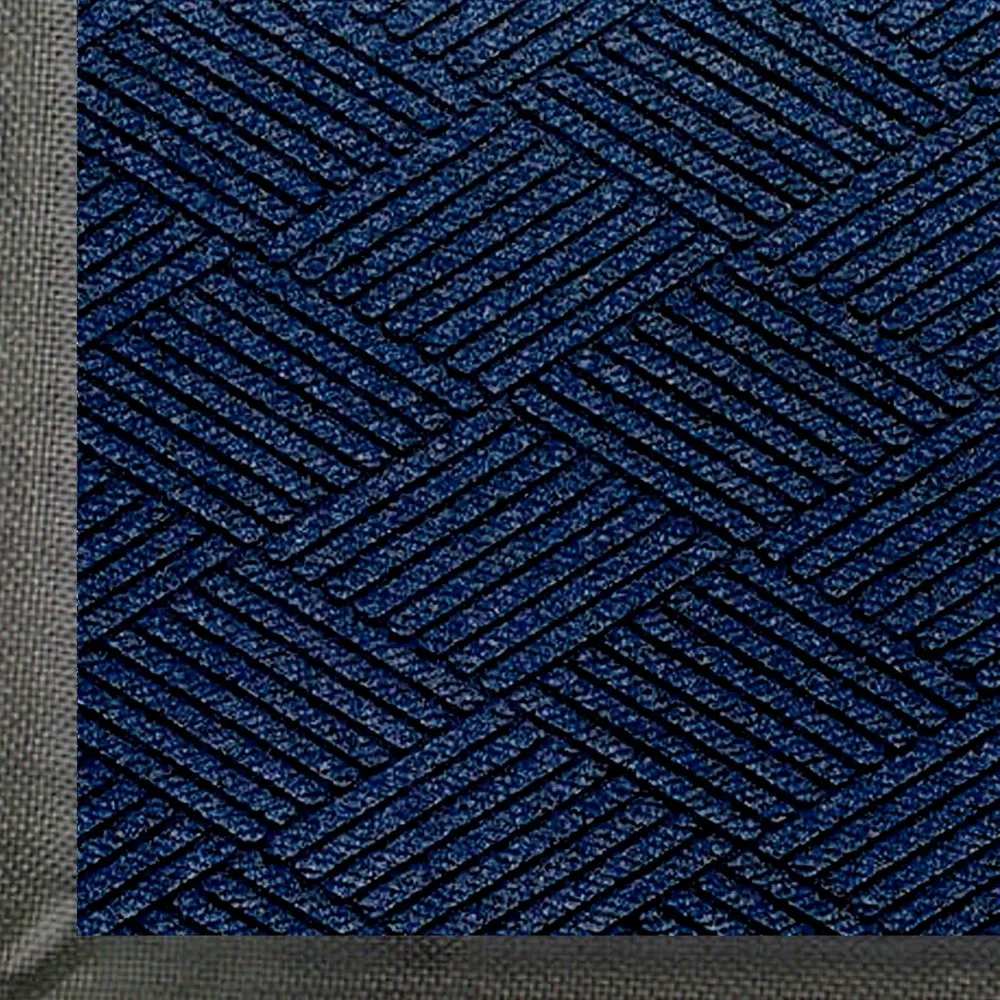 Commercial-Grade Entrance Mat with Diamond Pattern & Rubber Border | Indoor/Outdoor, Quick
