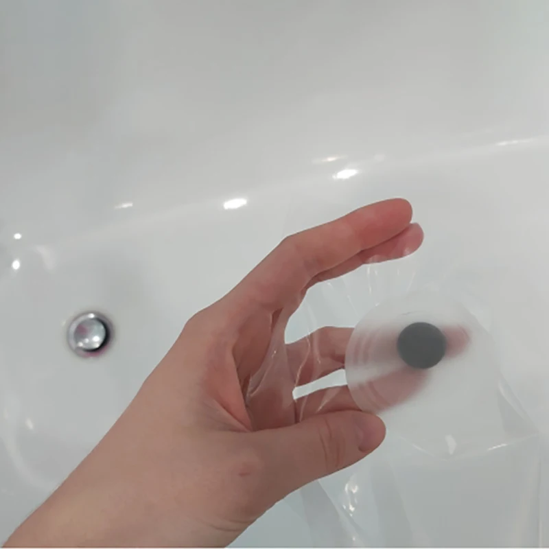 Magnetismo trasparente tenda da doccia fodera impermeabile in plastica per tende da bagno fodera trasparente per bagno muffa PEVA con magnete