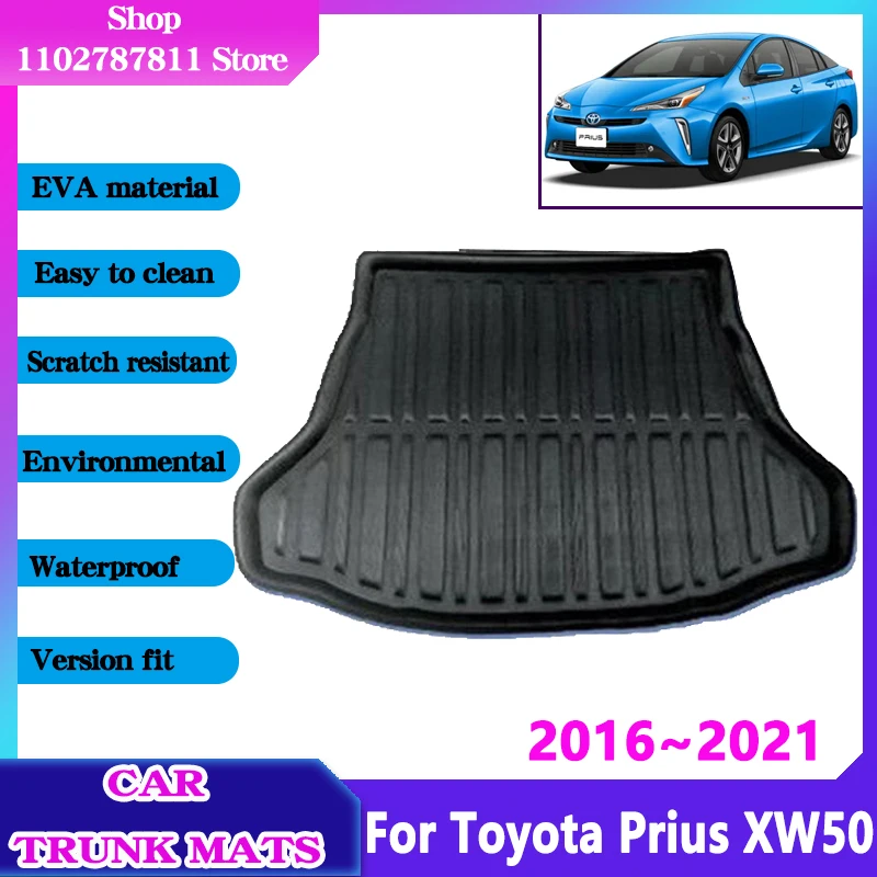 

Car Trunk Mats for Toyota Prius XW50 2016~2021 Waterproof Protect Anti-Slip Storage Pad Luggage EVA Material 2017 2018 2019 2020