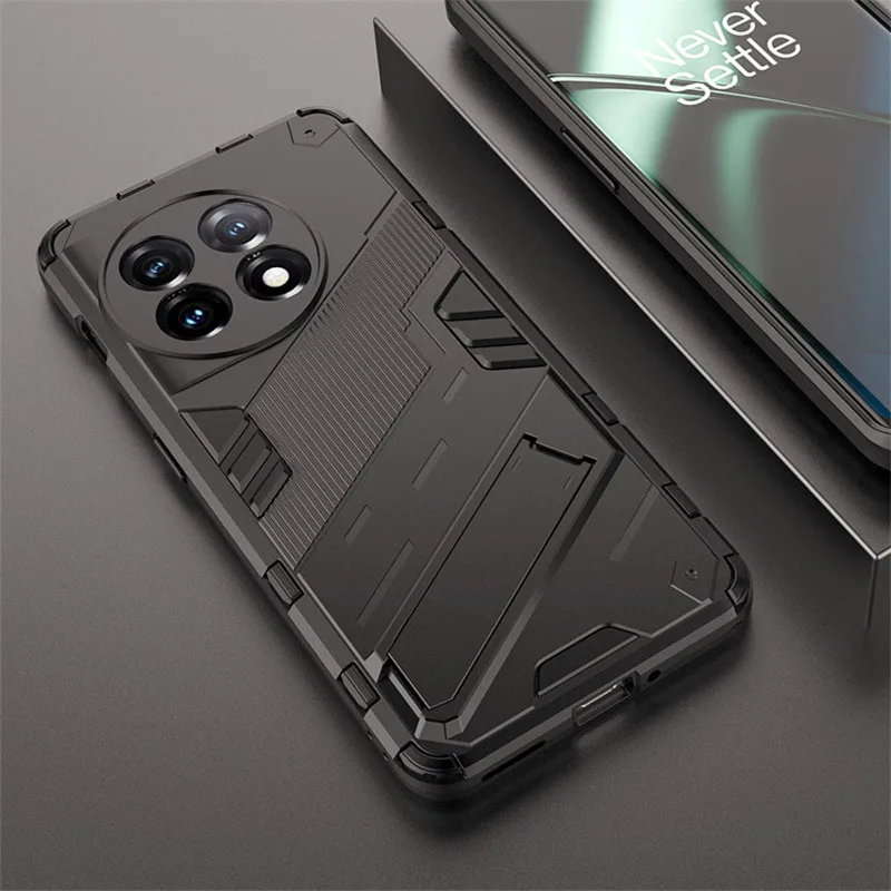 For OnePlus 11 5G Case Shockproof Armor Phone Cases For One Plus 11 11R OnePlus11 OnePlus11R 5G Magnetic Holder Stand Back Cover