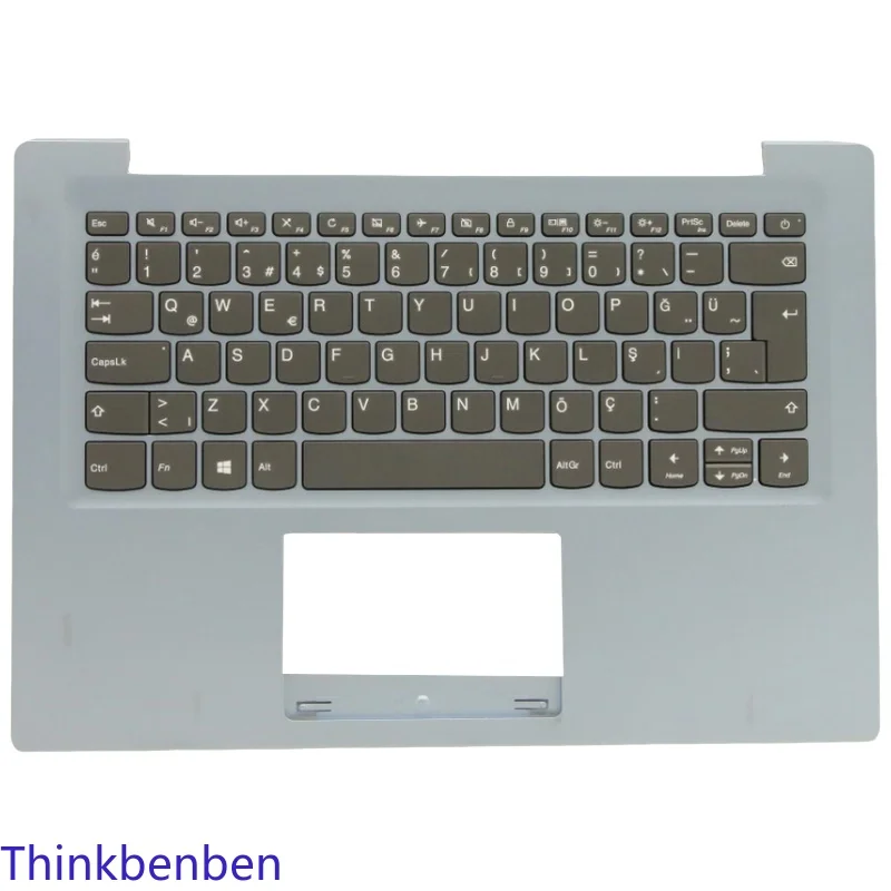 TR Turkish Blue Keyboard Upper Case Palmrest Shell Cover For Lenovo Ideapad S130 14 130s 14 14IGM 120s 14 14IAP 5CB0P23663
