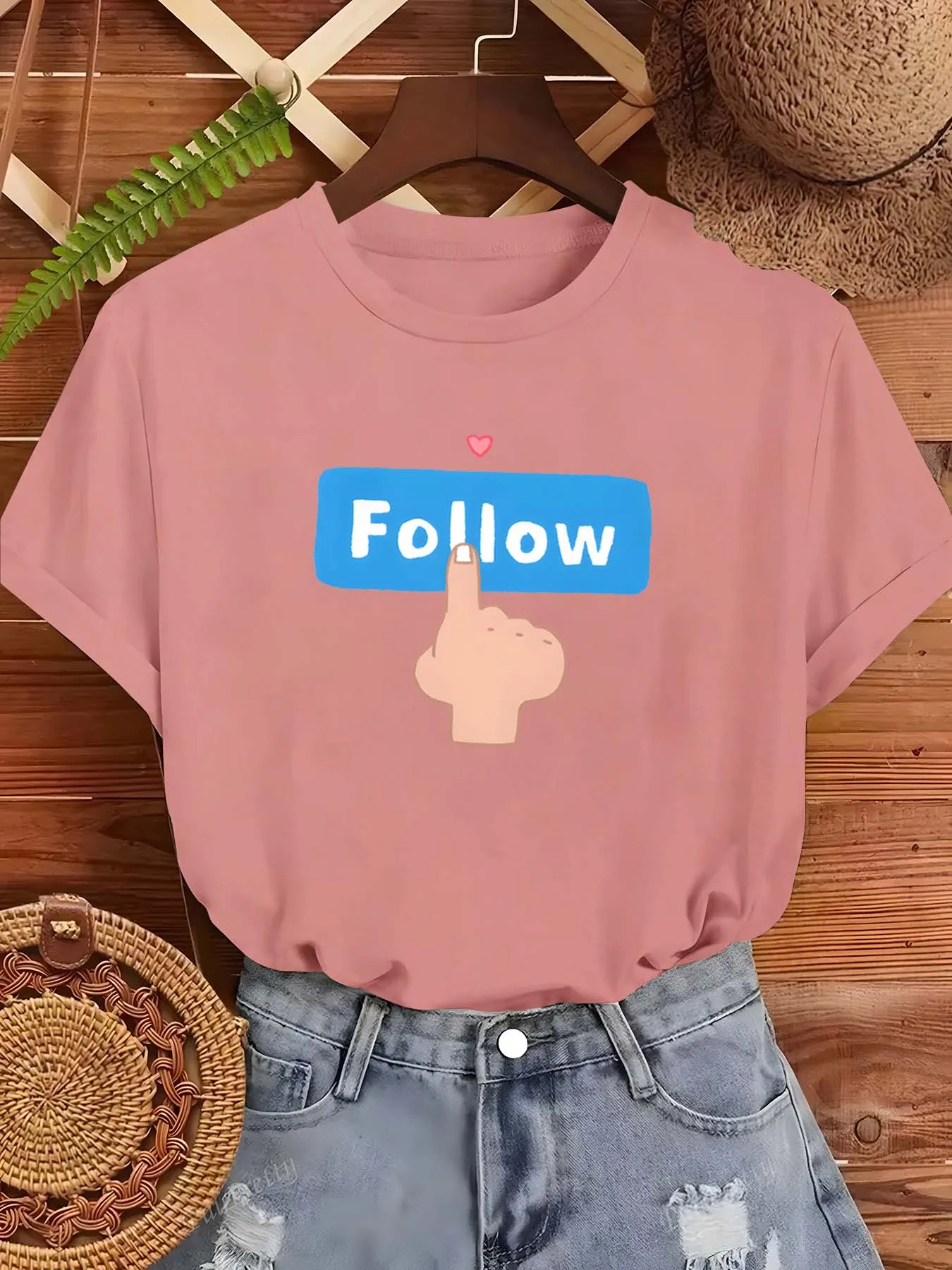Plus Size Follow – inspiriertes trendiges Mode-Kleidungsstück für Stil-Chasers