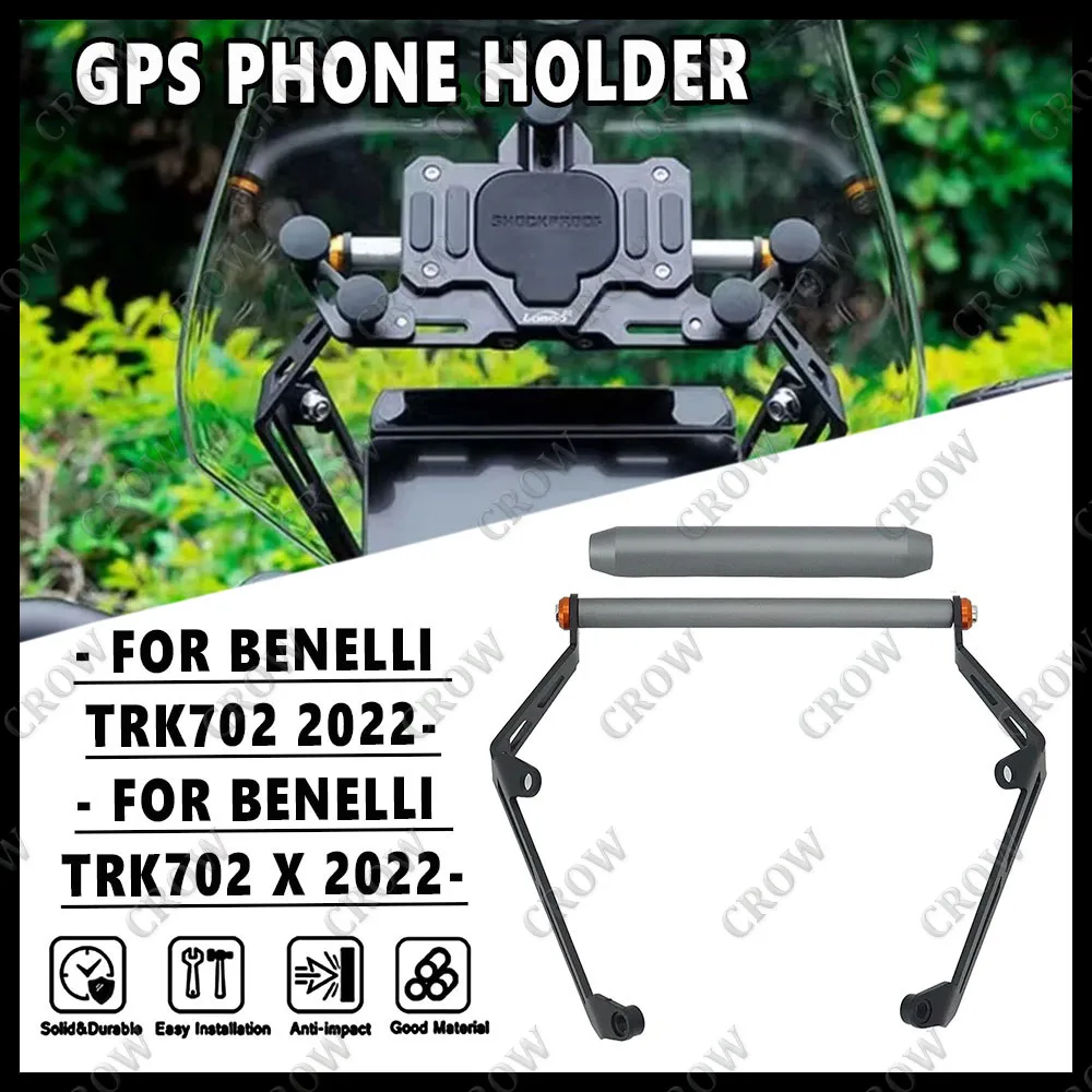 

Motorcycle GPS Phone Holder USB & Wireless Charger Navigation Bracket Mount Stand New For Benelli TRK702 TRK 702 X TRK702X 2022-