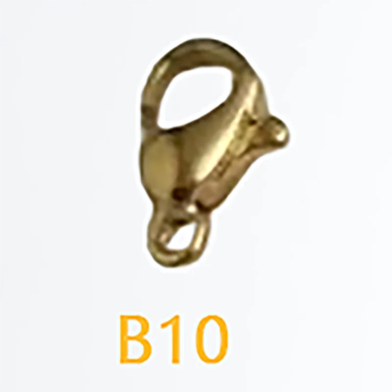 1 gold titanium lobster clasp for jewelry making - small, medium, and large (100% guaranteed)