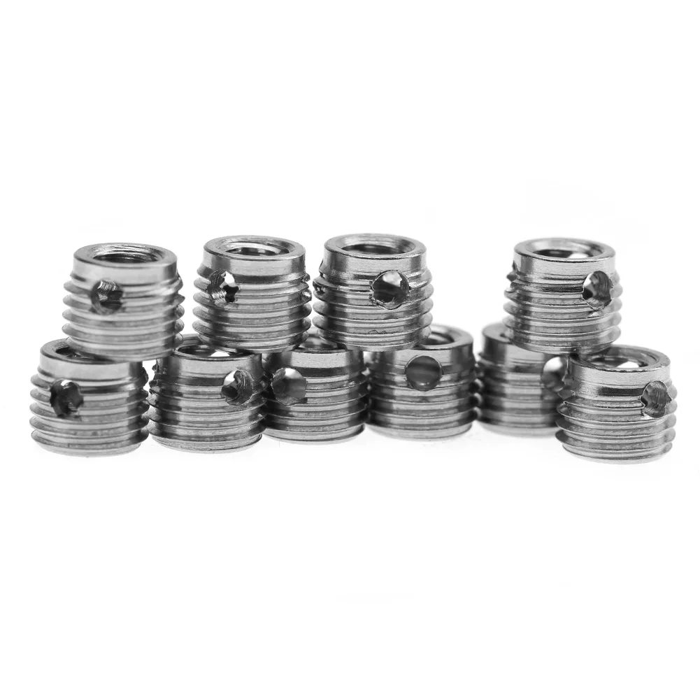 10Pcs 307 Stainless Steel Self tapping Thread Insert Accessories(Inner M5*0.8 Outer M8*1.0)